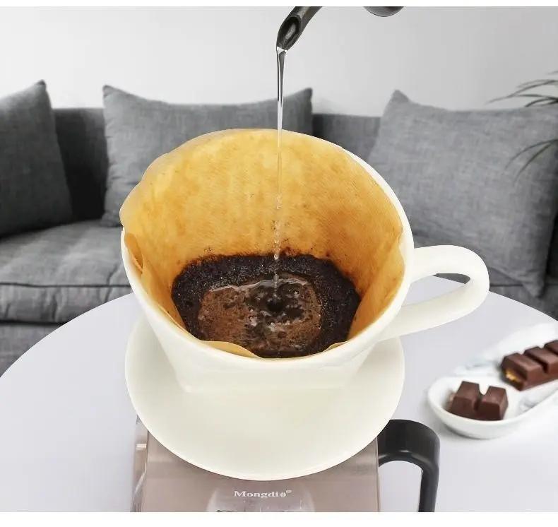 Three-hole Ceramic Pour-over Coffee Filter Cup